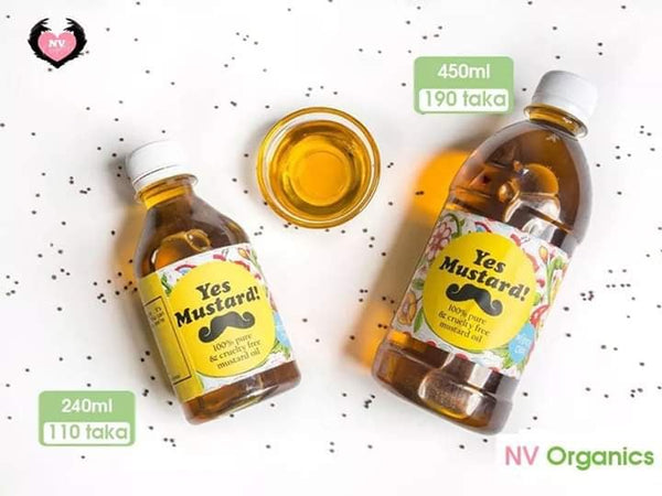 Yes Mustard - cruelty free machine pressed pure mustard oil